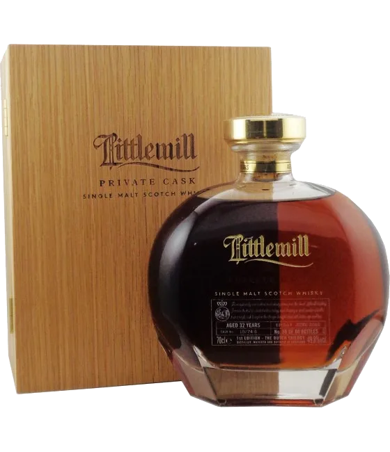 Littlemill 32Y 1990 Private Cask #15/74-8, fles bij slijterij t Bockje in Bathmen