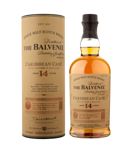 The Balvenie 14 Years Old Caribbean Cask, fles bij slijterij t Bockje in Bathmen