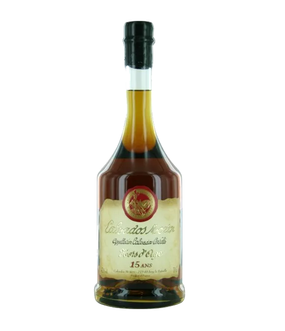 Morin Calvados Hors d’Age 15 yr, fles bij slijterij t Bockje in Bathmen