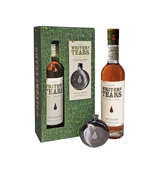 Writers Tears Copper Pot Geschenkverpakking Hip Flask, fles bij slijterij t Bockje in Bathmen
