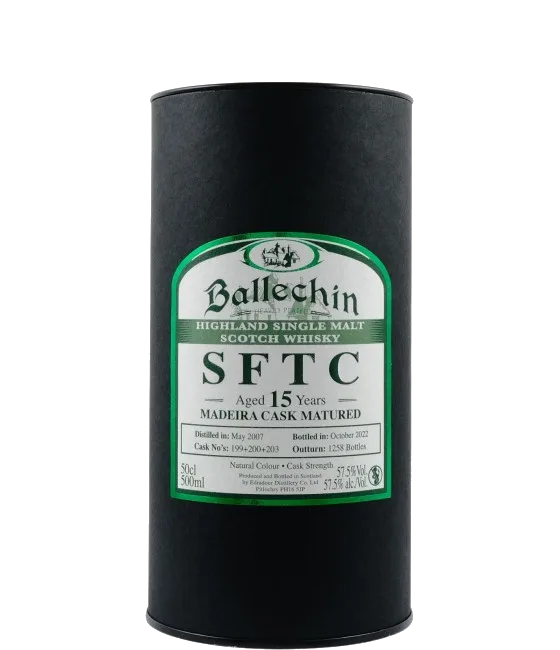 Ballechin SFTC 15 Years Madeira Cask, fles bij slijterij t Bockje in Bathmen