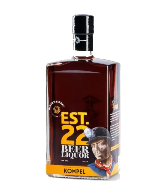 Kompel Miner’s Finest Est. 22 Beer Liquor, fles bij slijterij t Bockje in Bathmen