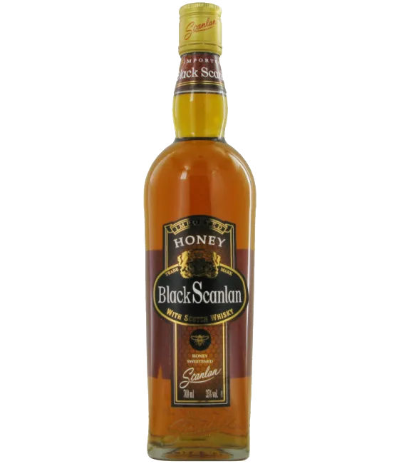 Black Scanlan Honey, fles bij slijterij t Bockje in Bathmen