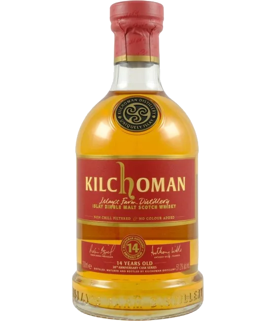 Kilchoman 20th Anniversary Cask Series 14 Years Old 2010, fles bij slijterij t Bockje in Bathmen