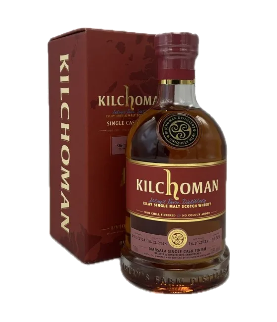 Kilchoman Single Cask Marsala B&T 30 Years Old Anniversary, fles bij slijterij t Bockje in Bathmen