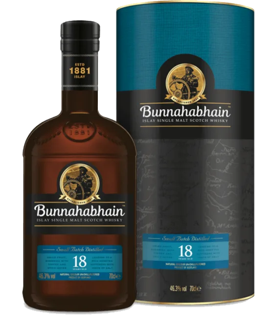 Bunnahabhain 18 Years Old, fles bij slijterij t Bockje in Bathmen