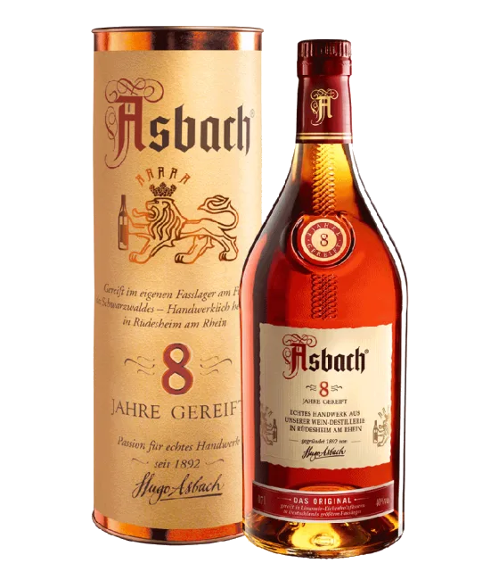 Asbach 8, fles bij slijterij t Bockje in Bathmen