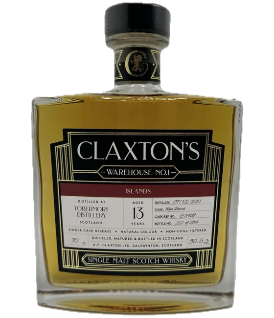 Claxton’s Warehouse No.1 Tobermory 2010 13 Years Old, fles bij slijterij t Bockje in Bathmen