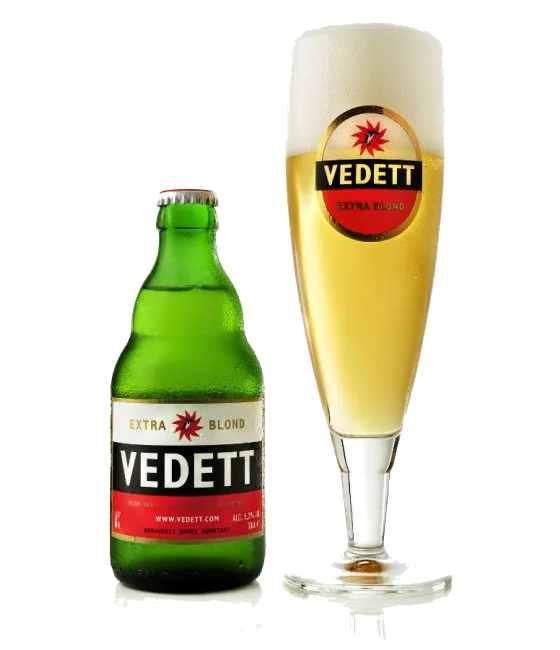 Vedett Extra Blond Pilsner, fles bij slijterij t Bockje in Bathmen