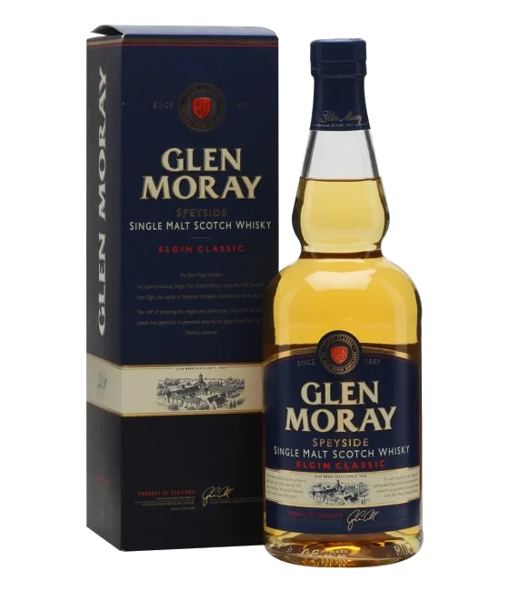 Glen Moray Whisky Elgin Classic, fles bij slijterij t Bockje in Bathmen