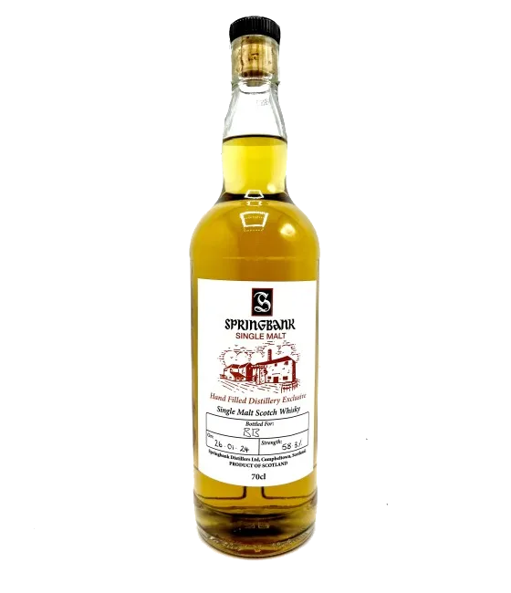 Springbank Handfilled Distillery Exclusive 2024 58%, fles bij slijterij t Bockje in Bathmen