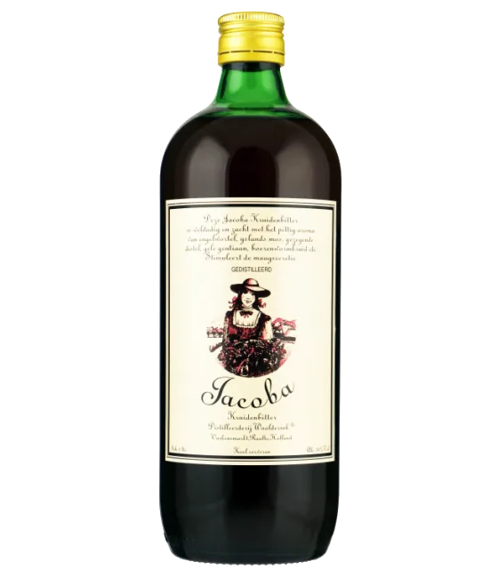 Jacobabitter, fles bij slijterij t Bockje in Bathmen