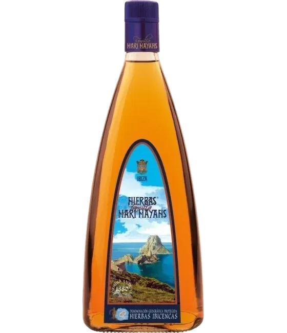 Hierbas Mari Mayans Triangle, fles bij slijterij t Bockje in Bathmen