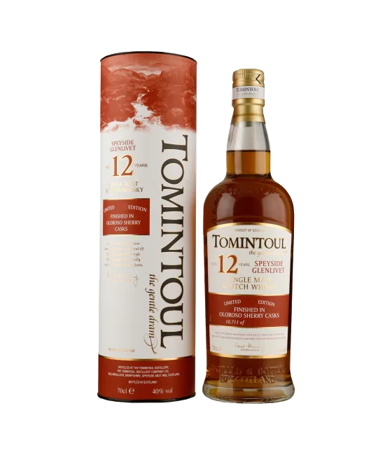 Tomintoul 12 Years Old Oloroso Cask Finish, fles bij slijterij t Bockje in Bathmen