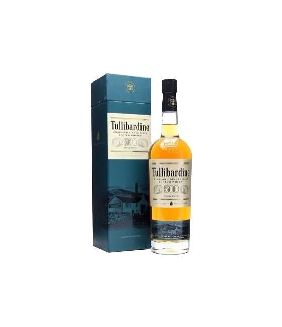 Tullibardine 500 Sherry Finish Highland Single Malt Whisky, fles bij slijterij t Bockje in Bathmen