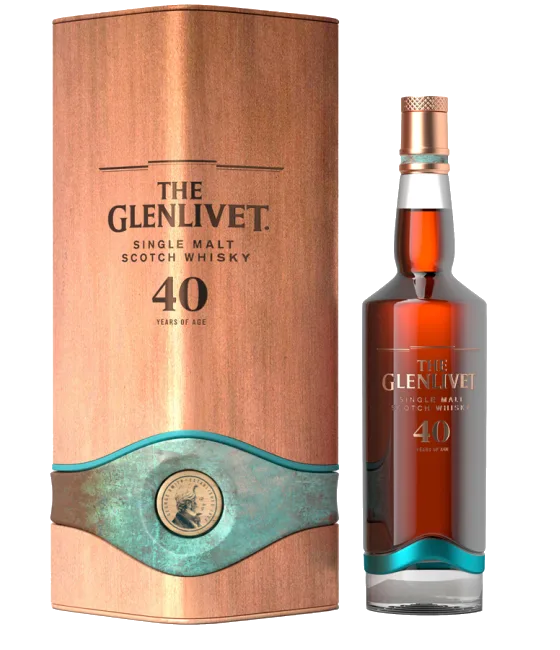 The Glenlivet 40 Years Old – 46,9%, fles bij slijterij t Bockje in Bathmen