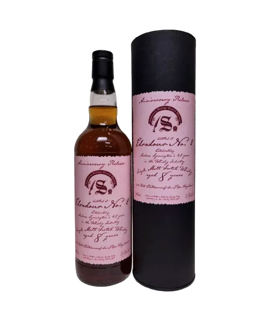Signatory Edradour NO.2 8YO 2018 40th Anniversary Release, fles bij slijterij t Bockje in Bathmen