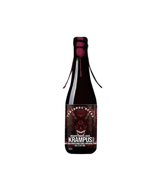 Tartarus Krampus Brandy Barrel Aged Christmas Cake Imperial Porter, fles bij slijterij t Bockje in Bathmen