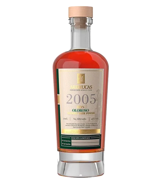 Ron Arehucas Rum Oloroso Single Cask 2005, fles bij slijterij t Bockje in Bathmen