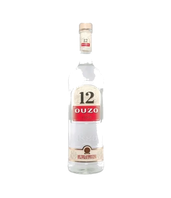 Ouzo 12 100 cl, fles bij slijterij t Bockje in Bathmen