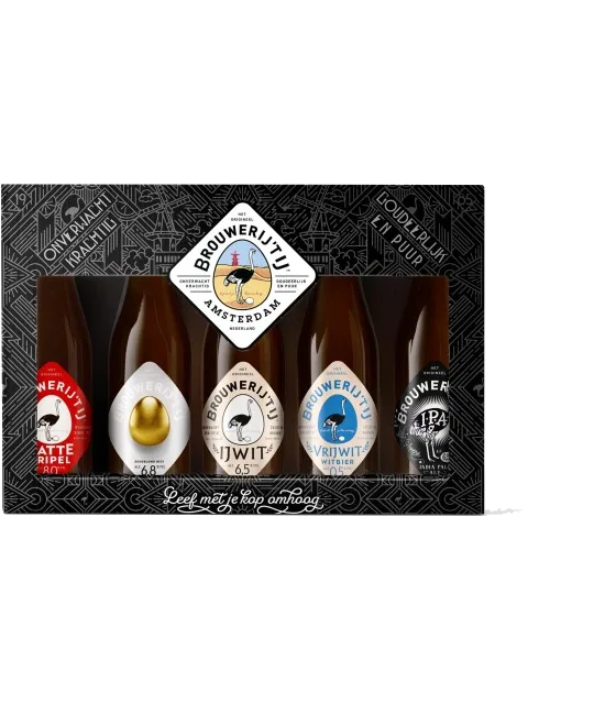 Brouwerij ’t IJ Bierpakket, fles bij slijterij t Bockje in Bathmen