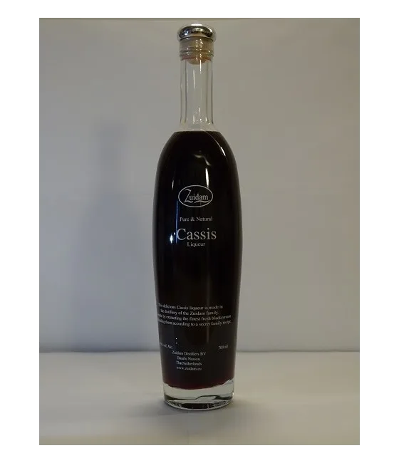 Zuidam Cassis, fles bij slijterij t Bockje in Bathmen