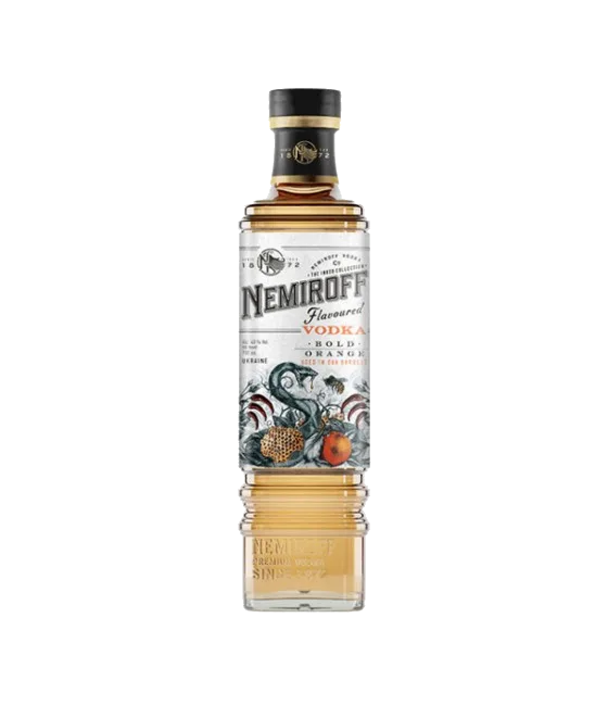 Nemiroff Vodka Bold Orange, fles bij slijterij t Bockje in Bathmen