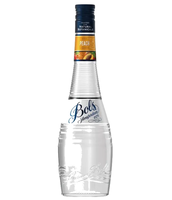 Bols Peach, fles bij slijterij t Bockje in Bathmen