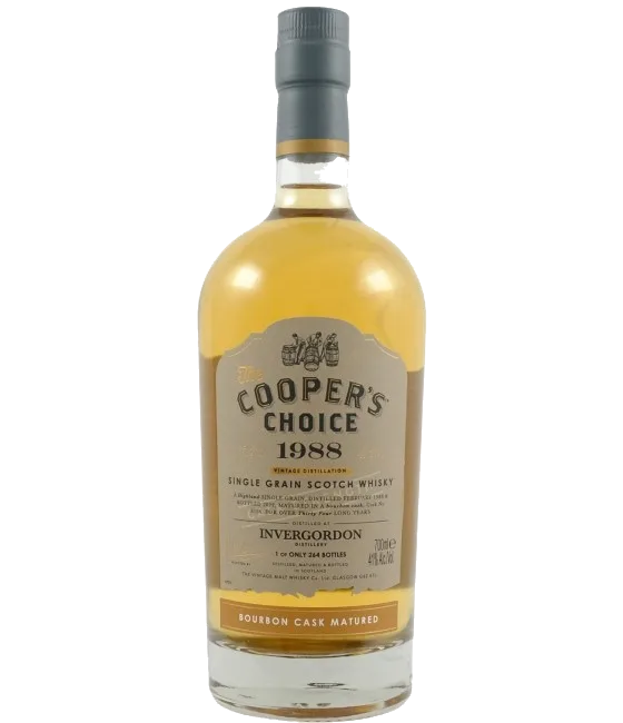 The Cooper’s Choice Invergordon 1988 34 years old., fles bij slijterij t Bockje in Bathmen