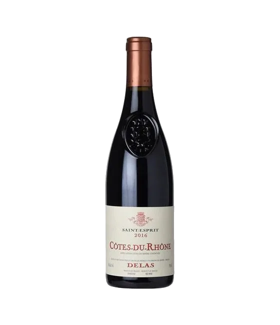 Delas Frères Cotes du Rhone – Saint Esprit Rouge, fles bij slijterij t Bockje in Bathmen