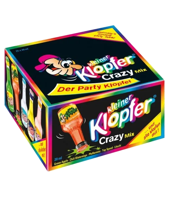 Kleiner Klopfer Crazy Mix 25-pack, fles bij slijterij t Bockje in Bathmen