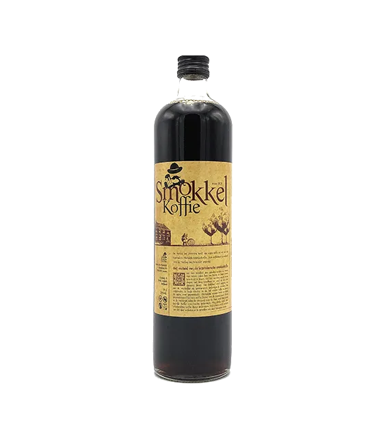 Hertog Jan Smokkelkoffie, fles bij slijterij t Bockje in Bathmen
