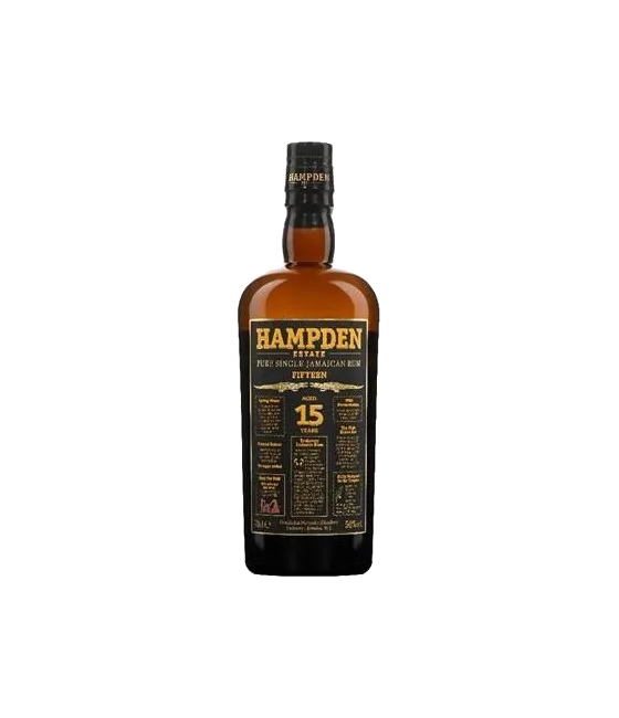 Hampden Fifteen Estate Pure Jamaican Rum 15Y, fles bij slijterij t Bockje in Bathmen