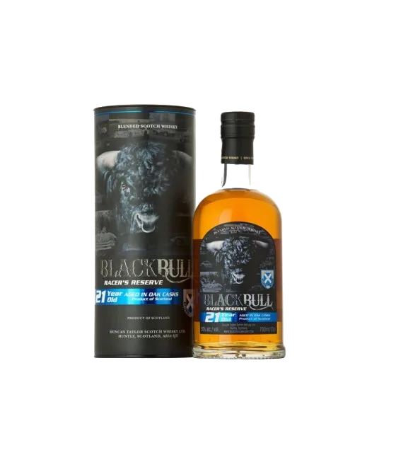 BLACK BULL 21 Years Old, fles bij slijterij t Bockje in Bathmen