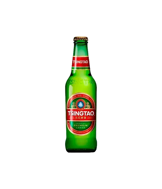 Tsingtao Premium Lager, fles bij slijterij t Bockje in Bathmen
