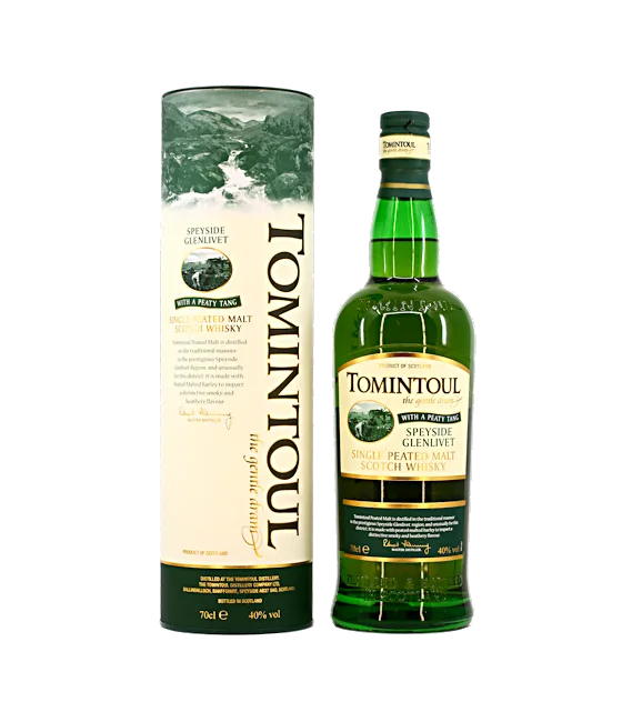 Tomintoul Speyside Peaty Tang, fles bij slijterij t Bockje in Bathmen