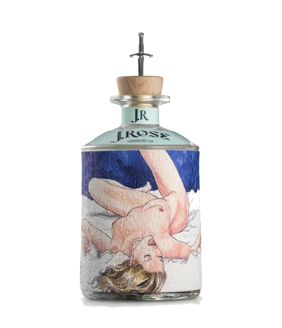 J.Rose London Dry Artisan Gin #3, fles bij slijterij t Bockje in Bathmen