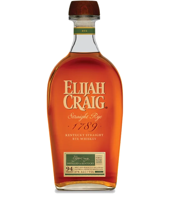 Elijah Craig Straight Rye, fles bij slijterij t Bockje in Bathmen