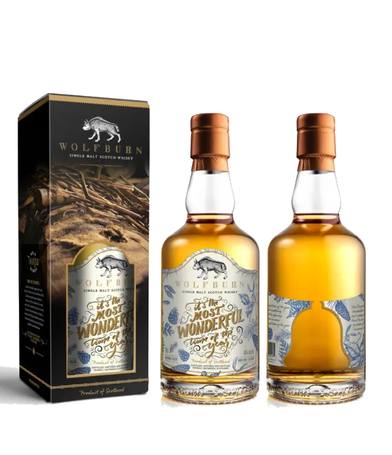 Wolfburn It’s The Most Wonderful Time of The Year Christmas Edition 2023, fles bij slijterij t Bockje in Bathmen