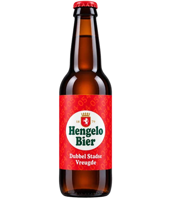 Hengelo Bier Dubbel Stadse Vreugde, fles bij slijterij t Bockje in Bathmen