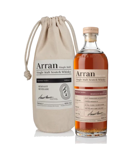 Arran Remnant Renegade Signature Series Edition 1, fles bij slijterij t Bockje in Bathmen