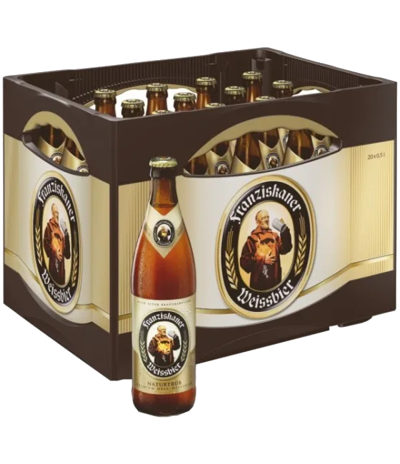 FRANZISKANER WEIZEN Krat 20x50cl., fles bij slijterij t Bockje in Bathmen