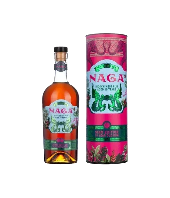 Naga 10 Years Old Indochinese Rum Siam Edition, fles bij slijterij t Bockje in Bathmen