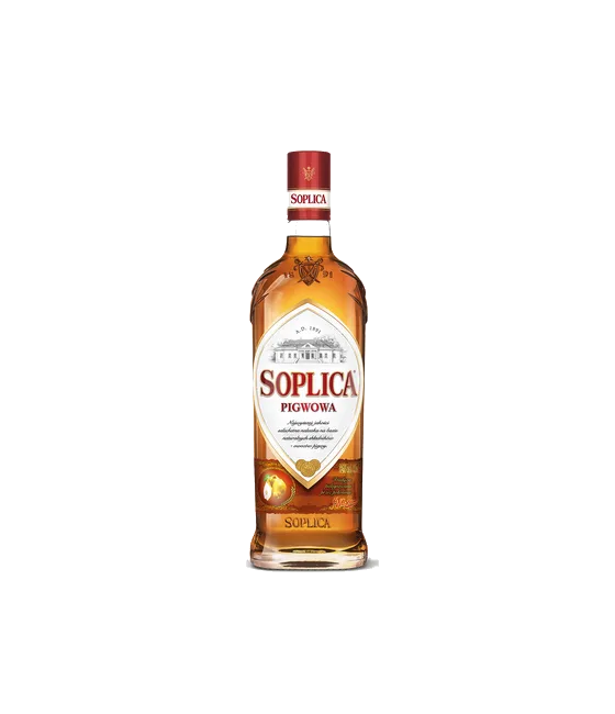 Soplica Pigwowa, fles bij slijterij t Bockje in Bathmen