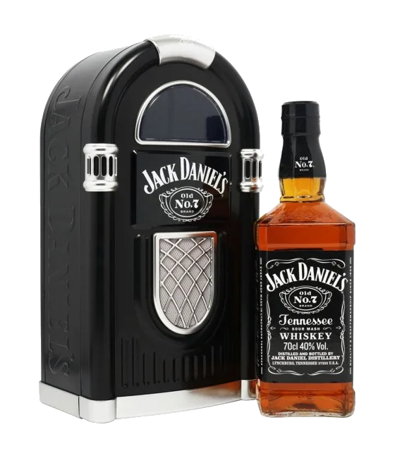 Jack Daniel’s Black Giftpack Jukebox, fles bij slijterij t Bockje in Bathmen