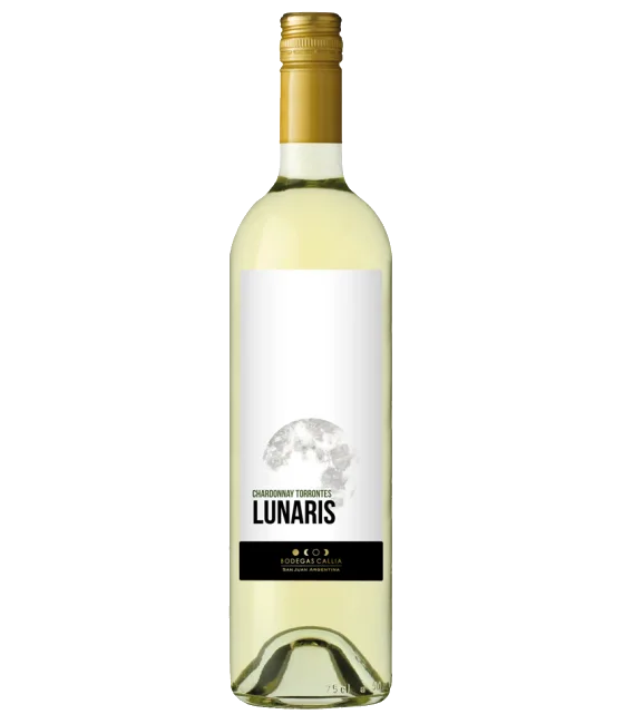 Lunaris Chardonnay/Torrontes, fles bij slijterij t Bockje in Bathmen