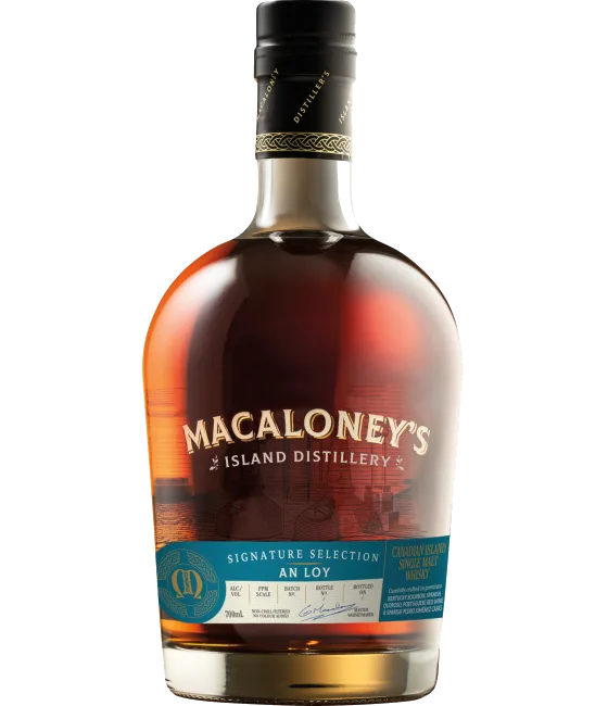 Macaloney’s An Loy Canadian Single Malt, fles bij slijterij t Bockje in Bathmen