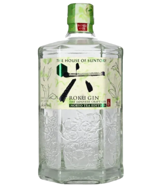 Roku Noryo Tea Gin, fles bij slijterij t Bockje in Bathmen