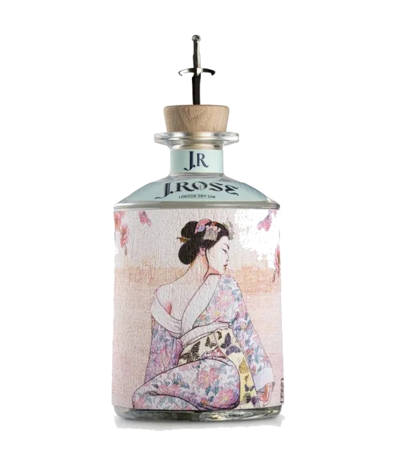J.Rose London Dry Artisan Gin #8, fles bij slijterij t Bockje in Bathmen