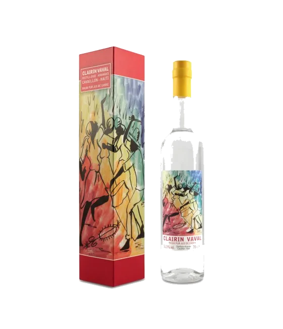 Clairin Vaval Rhum Pur Jus de Canne, fles bij slijterij t Bockje in Bathmen